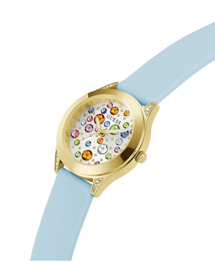 Guess Blue Resin Dress Watch