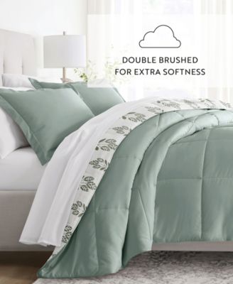 Folk Leaves 3-Piece Comforter Set, King/California King