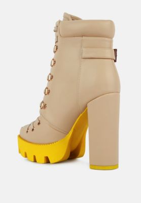 Womens larch cushion collared biker boots