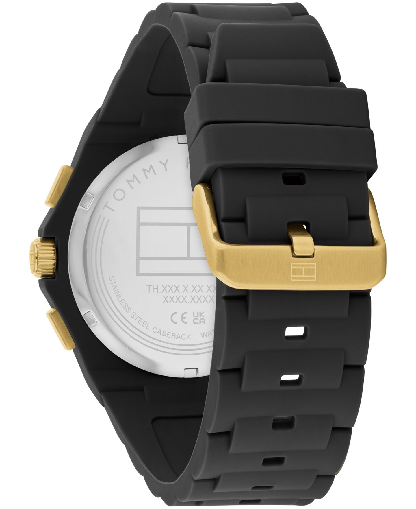 Мужские часы Tommy Hilfiger Multifunction Black Silicone 44mm — фото 3