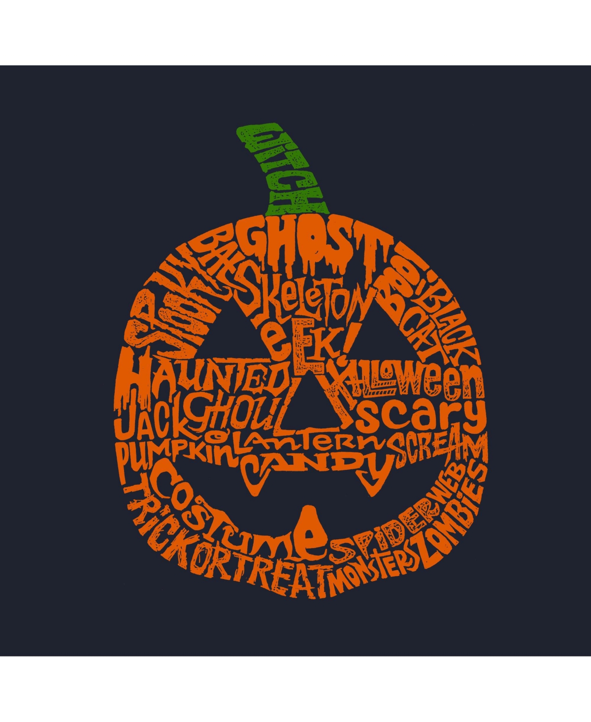 Boy's Word Art Hooded Sweatshirt - Pumpkin