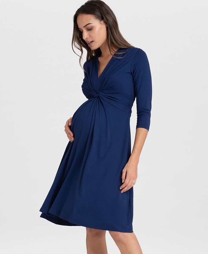Seraphine Women's Knot Front Maternity Dress - Macy's