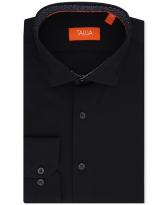 Men's Slim-Fit Solid Poplin Dress Shirt
