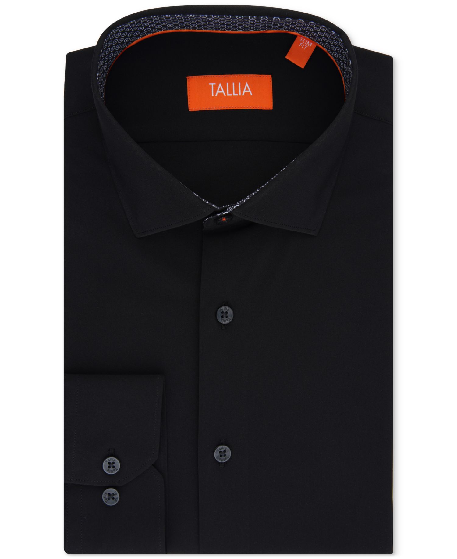 Men's Slim-Fit Solid Poplin Dress Shirt