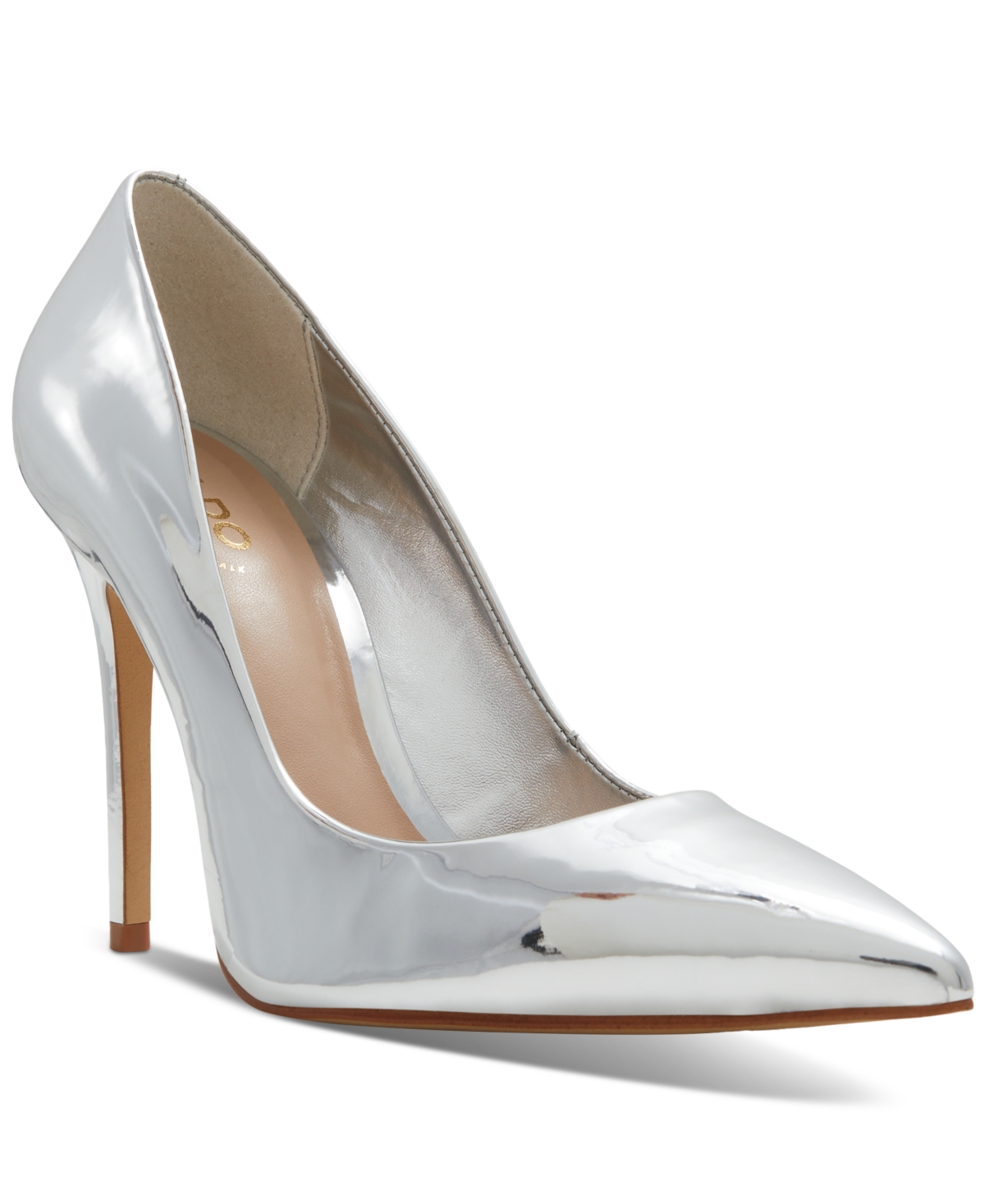 Women's Cassedyna Pointed-Toe High Heel Stiletto Pumps - Metallic Silver