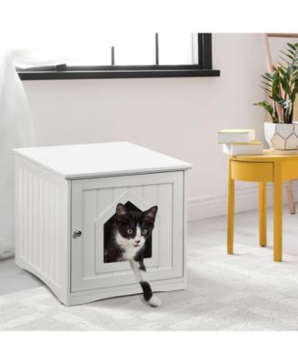 Sidetable Nightstand Weatherproof Multi-function Cat House