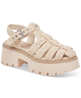 Dolce Vita - Women's Lasly Raffia Fisherman Platform Sandals