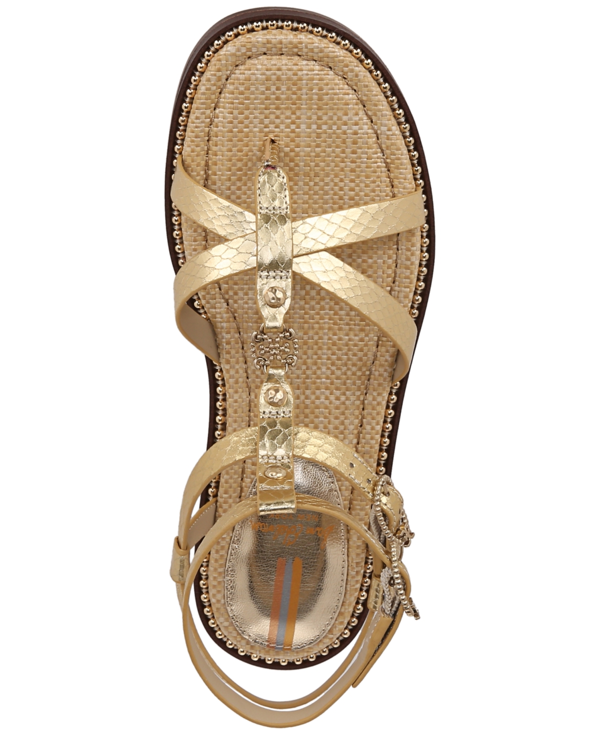 Sam Edelman Tayla Embellished Strappy Gladiator Flat Sandals
