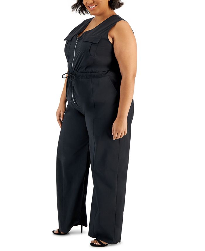 FULL CIRCLE TRENDS Trendy Plus Size Utility Jumpsuit Macy's