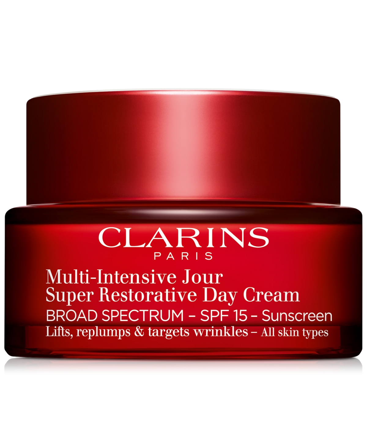 Clarins Super Restorative Day Moisturizer With Spf 15 Sunscreen In No Color