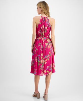 RACHEL Rachel Roy Women's Harland Floral-Print A-Line Dress - Macy's