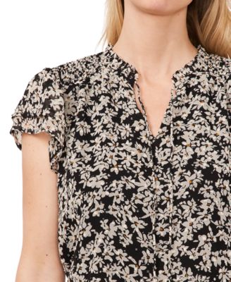 (取寄) シーシー レディース タイ フロント プリンテッド ブラウザ CeCe women Tie Front Printed Blouse Tigerlily 06204-1061_2_1200x1200.jpg?v=