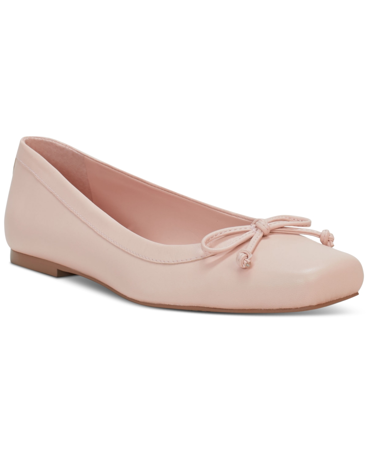 Shop Vince Camuto Corrine Square Toe Ballet Flats In Pale Peony