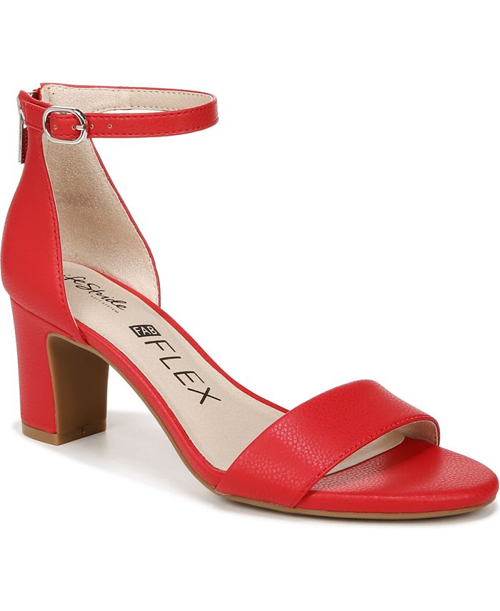 Red sandals best sale macy's