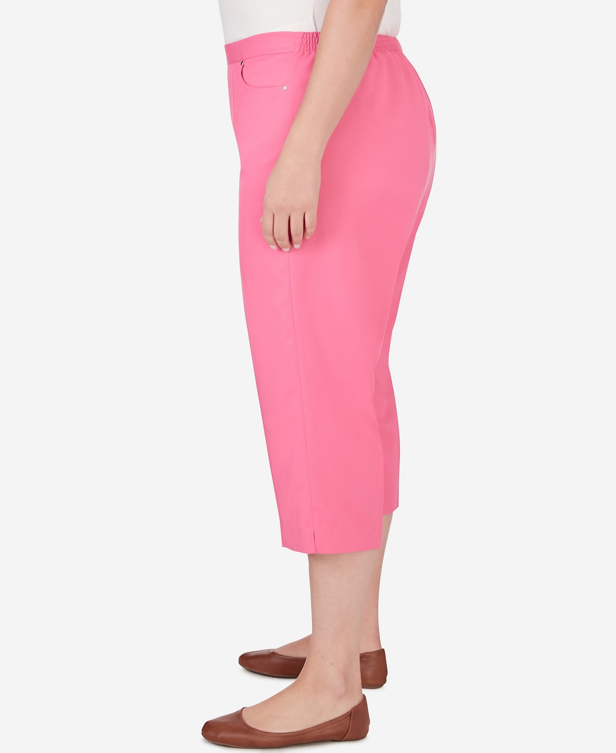 Alfred Dunner Plus Size Paradise Island Twill Capri Pants