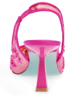 Nikki Embroidered Slingback Evening Pumps