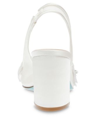 Women's Petra Flower Applique Slingback Pumps