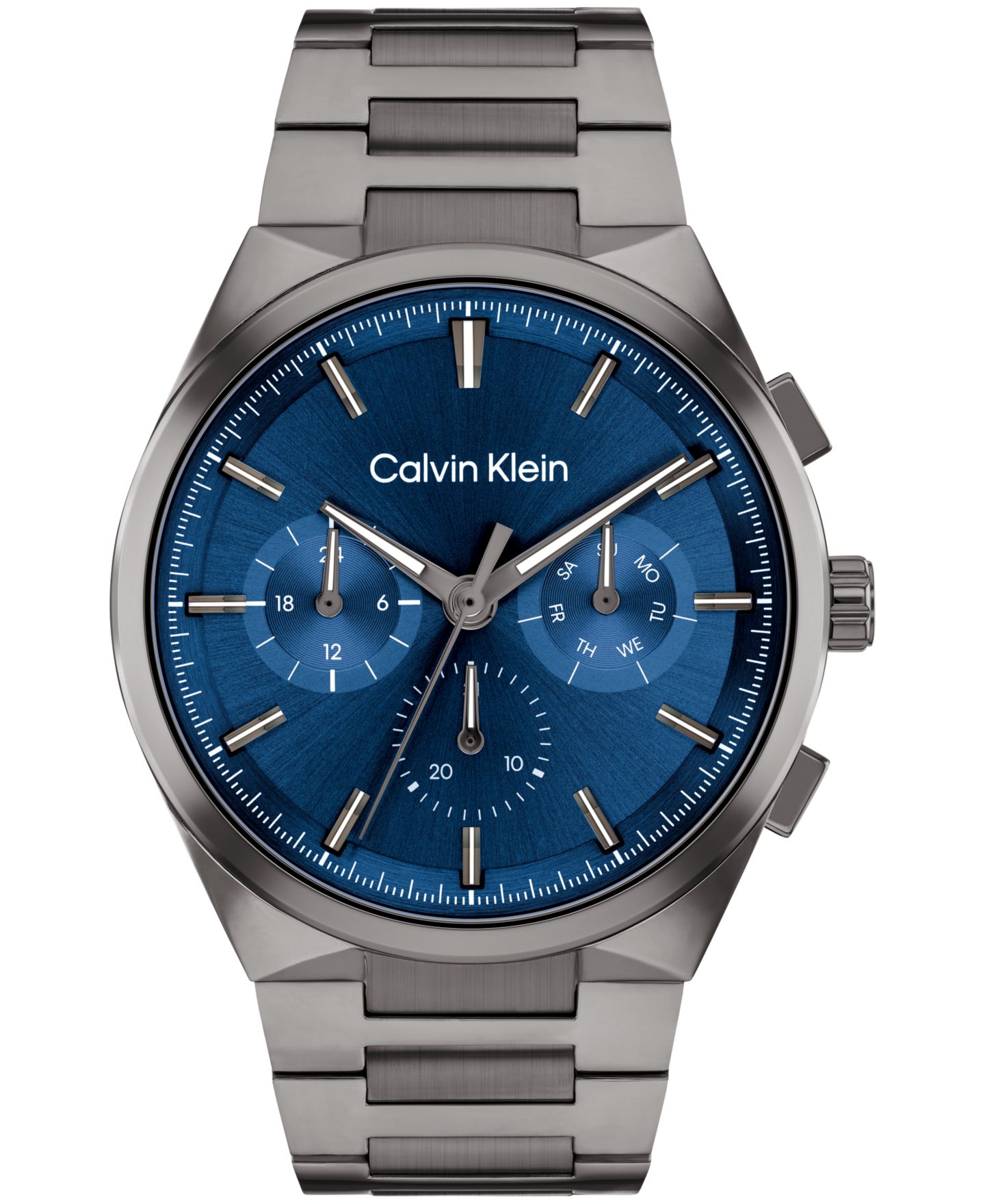 Мужские часы Calvin Klein Distinguish Gray Stainless Steel Bracelet Watch 44mm — фото 1