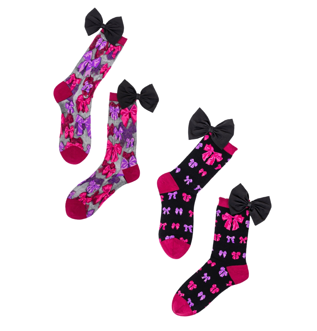 Sock Candy Women's Big Bow Energy Socks Bundle In Bows