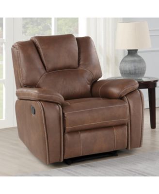 Steve Silver Katrine 39" Manual Recliner - Brown - Macy's