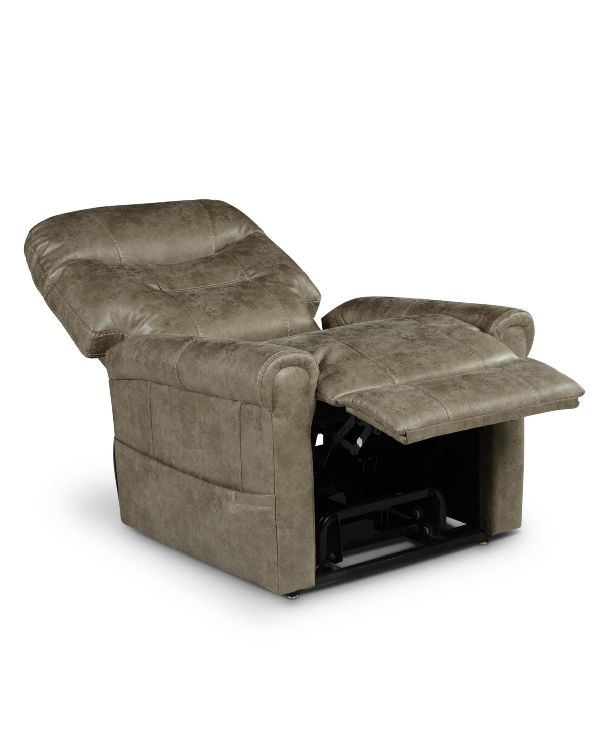 Steve Silver Ottawa 34" Power Lift Chair, Heat, Massage In Medium Brown