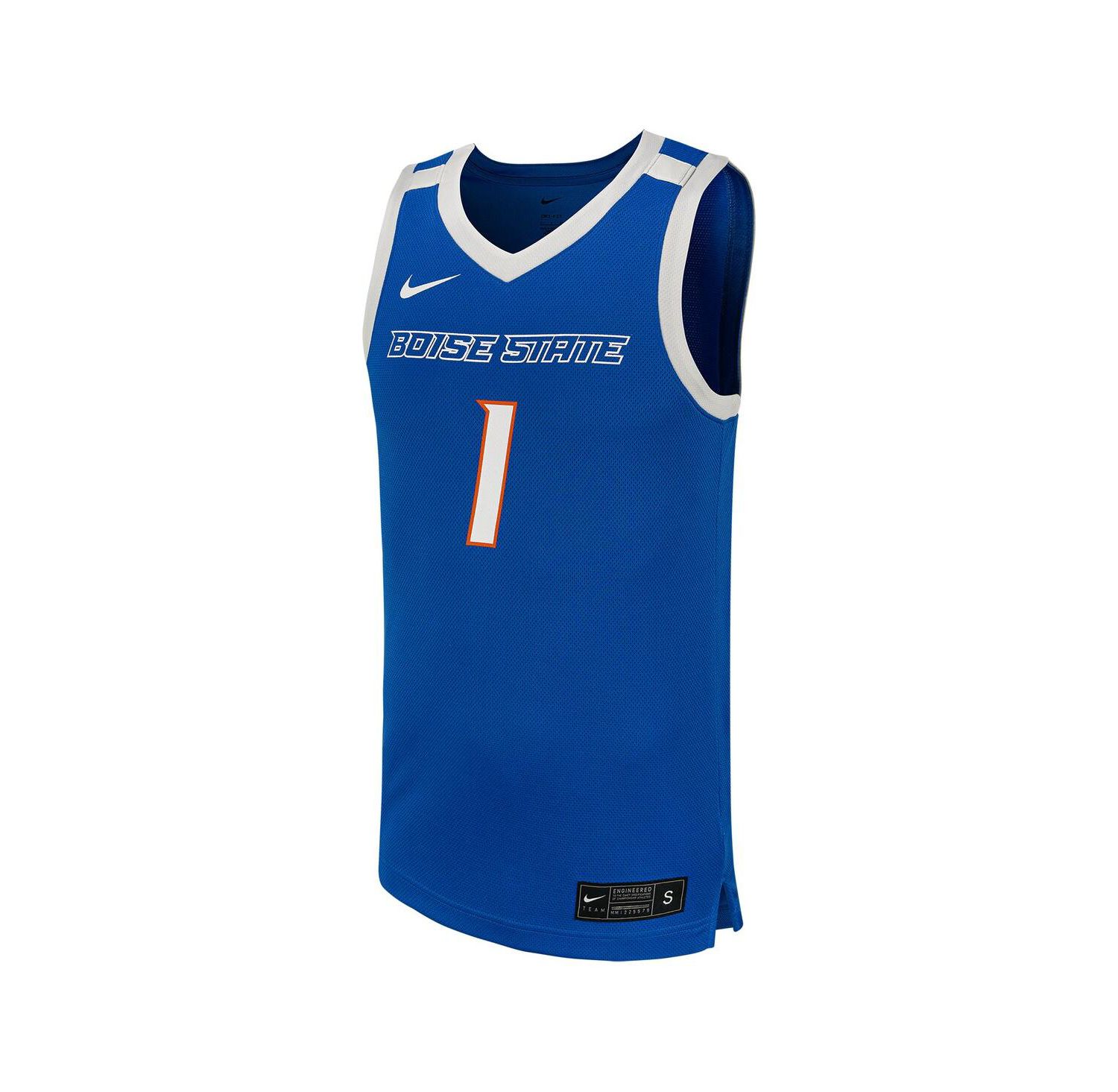 Men's #1 Royal Boise State Broncos Replica Basketball Jersey