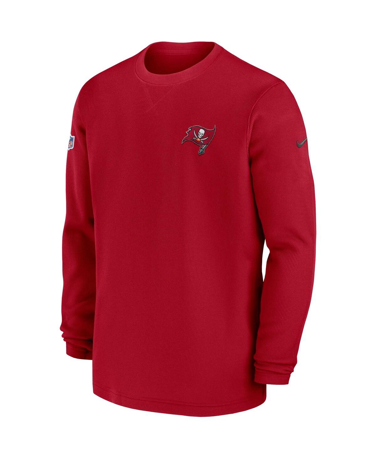 Shop Nike Men's  Red Tampa Bay Buccaneers 2023 Sideline Throwback Heavy Brushed Waffle Long Sleeve T-shirt