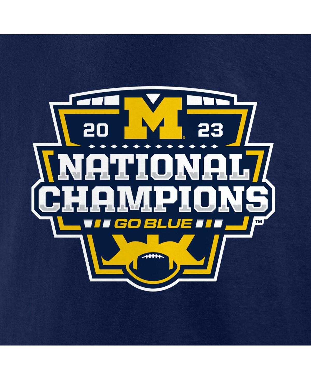 Shop Fanatics Men's  Navy Michigan Wolverines College Football Playoff 2023 National Champions Big And Tal