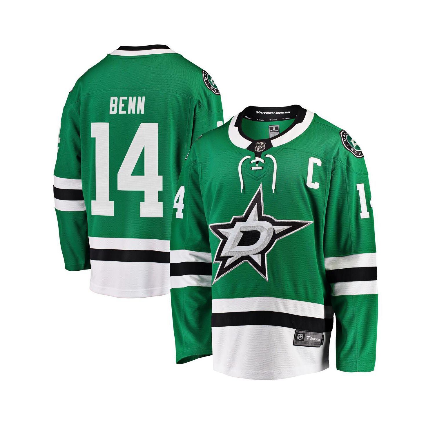 Men's Jamie Benn Green Dallas Stars Breakaway Player Jersey
