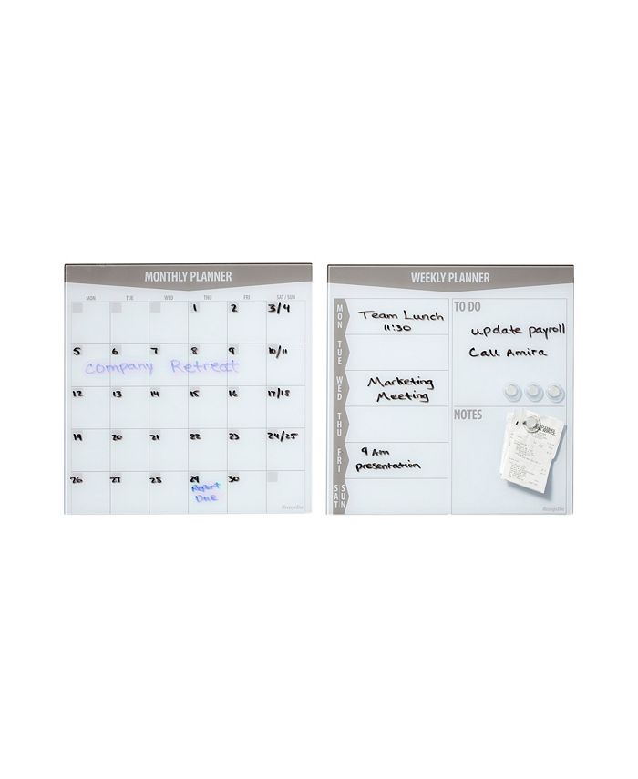 ECR4Kids MessageStor DryErase Glass Board with 17
