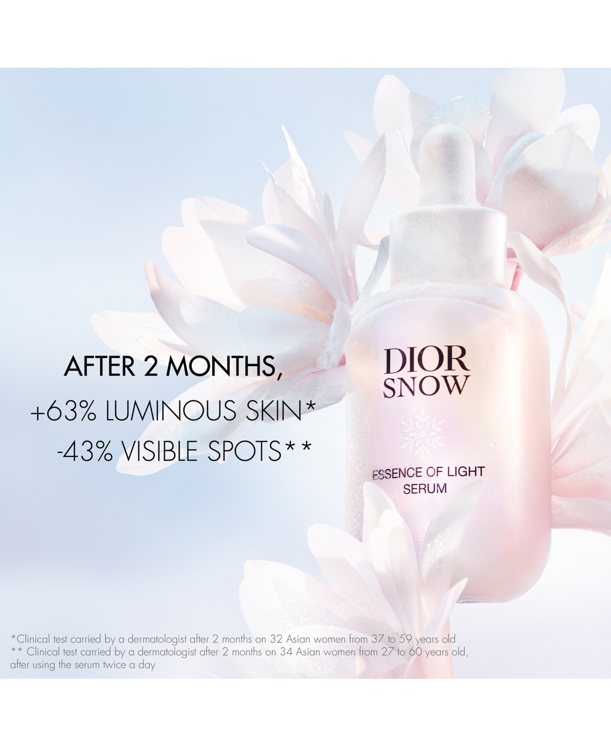Shop Dior Snow Essence Of Light Brightening Serum, 1.7 Oz. In No Color