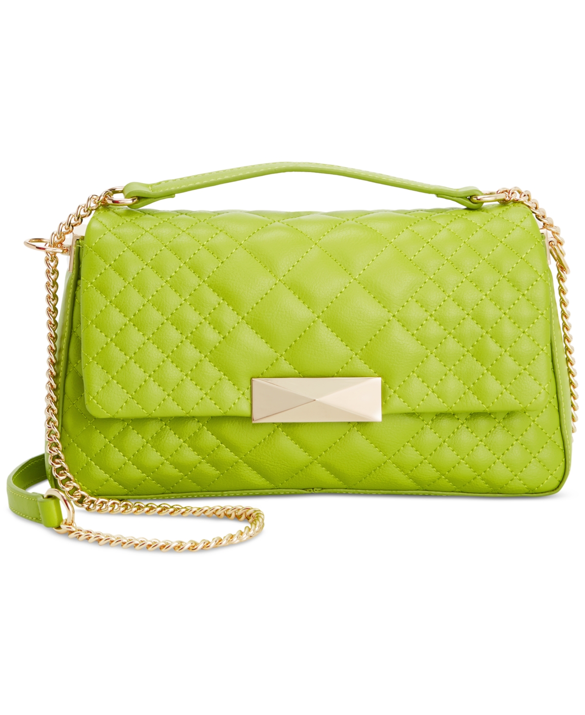Inc International Concepts Bajae Diamond Quilted Shoulder Bag, Created For Macy's In Lizard