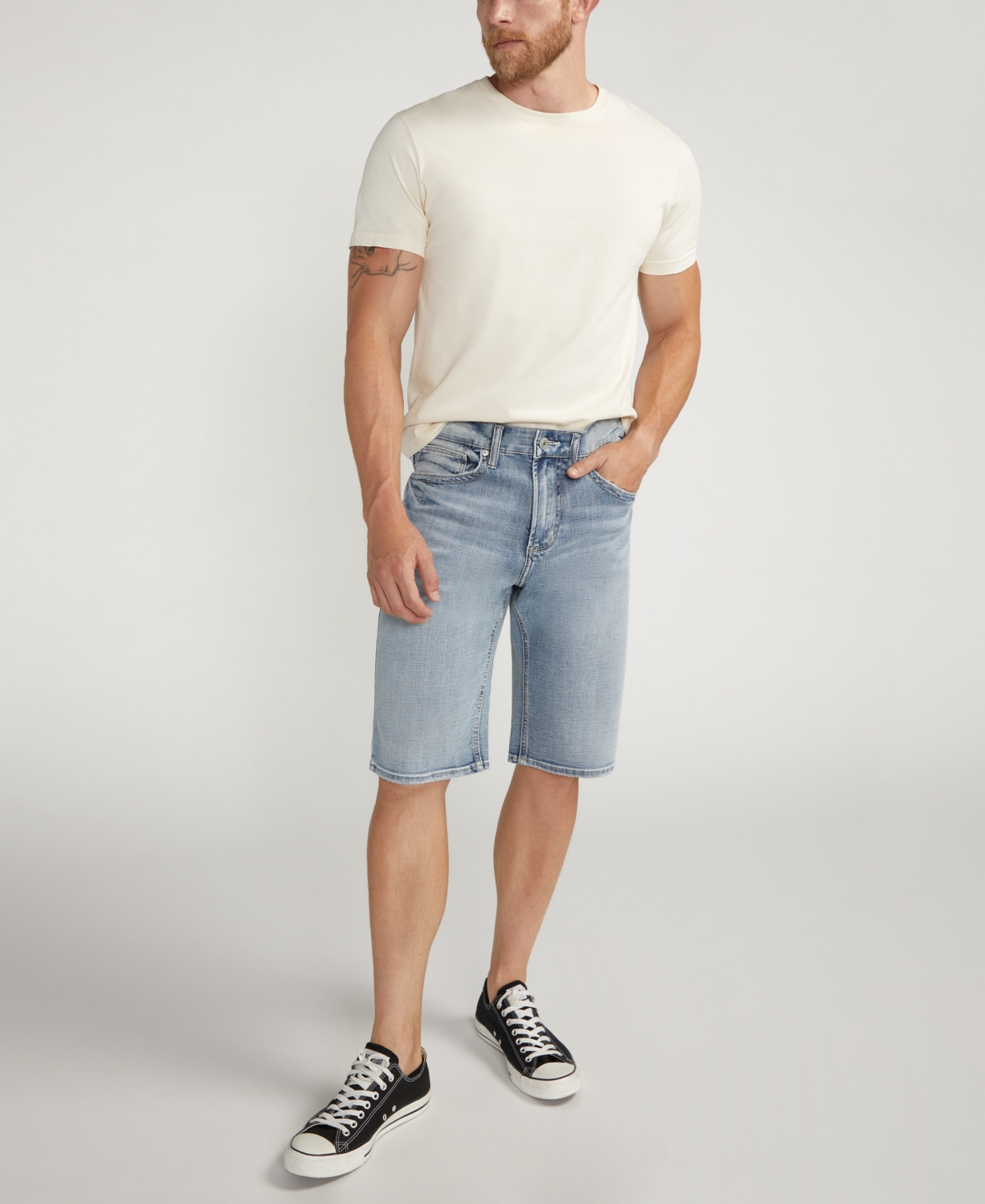 Shop Silver Jeans Co. Men's Gordie Relaxed Fit 13" Shorts In Indigo