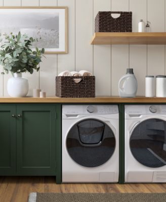 Foldable Handwoven Cube Storage Baskets, Set of 2