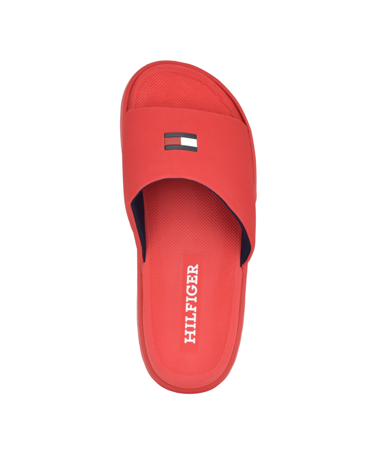 Tommy Hilfiger Men's Marmo Fashion Pool Slides In Red