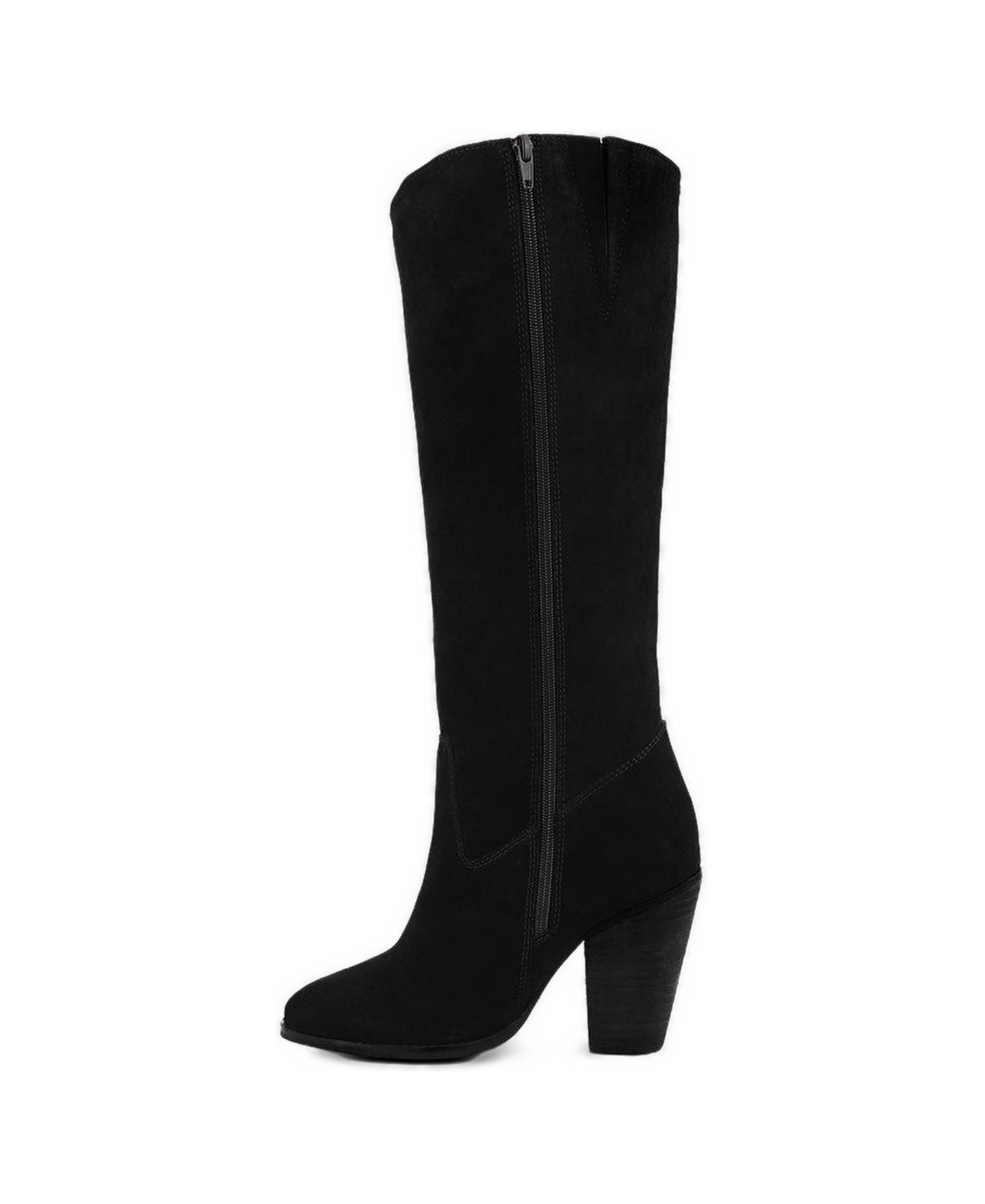 Женские ботинки Rag & Co Great-Storm Suede Leather Calf, цвет: Чёрный — фото 1