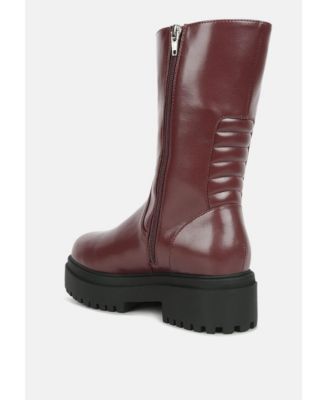 Women's Lewisa Panelled Lug Sole Boots