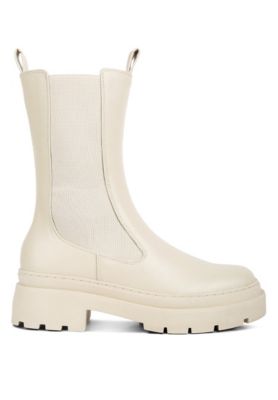 Womens jolt elasticated gussets lug sole boots