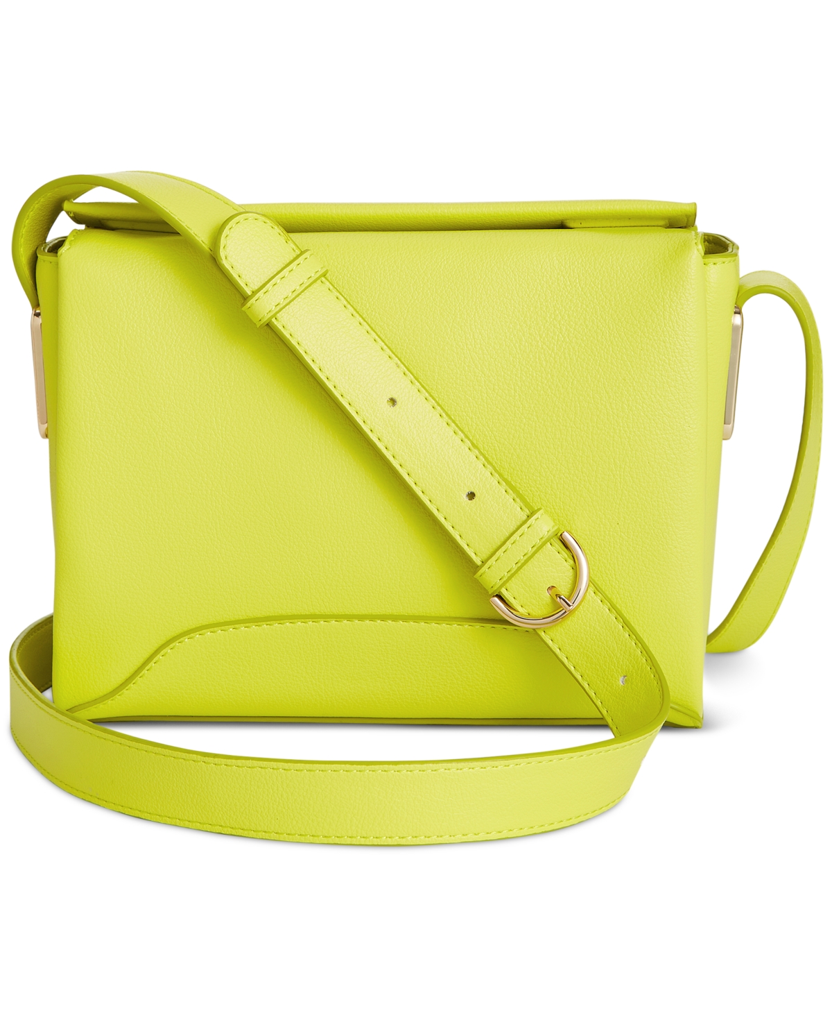 On 34th Leslii Small Crossbody, Created For Macy's In Lemon Lime