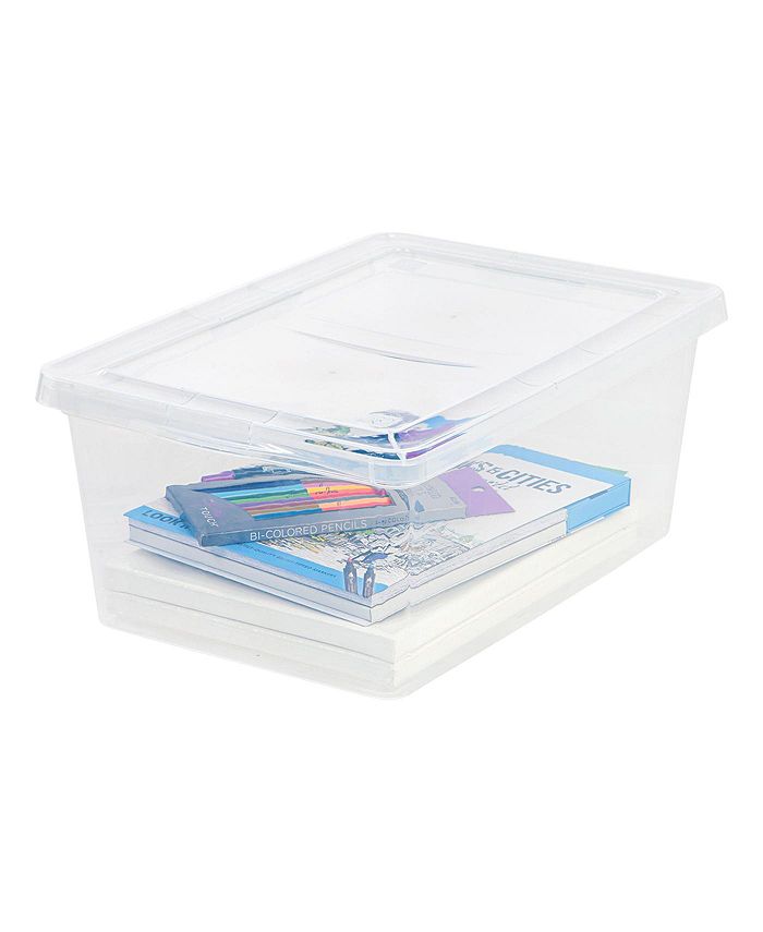 IRIS USA 17 Quart Clear Storage Box, Clear Macy's