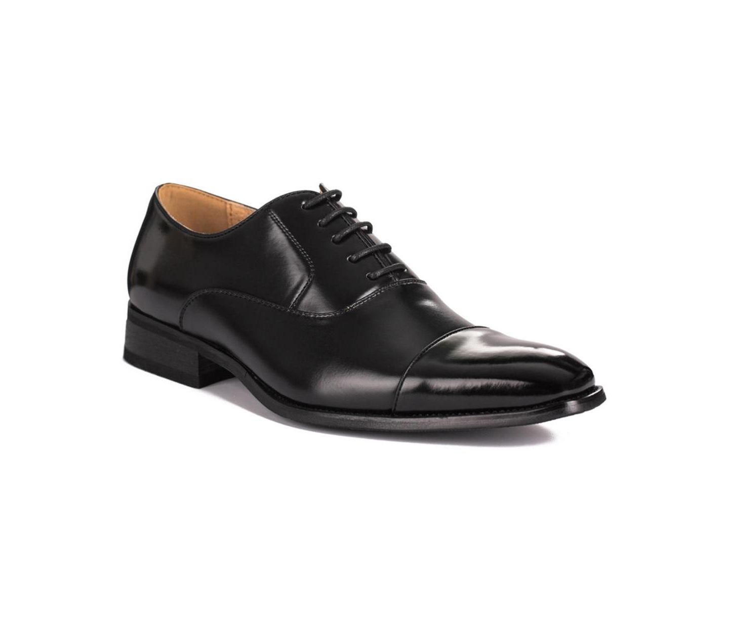 Обувь Gino Vitale Lace-up Cap Toe Dress Oxfords, цвет: Чёрный — фото 3