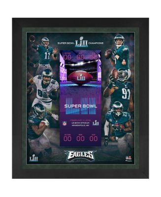 Philadelphia Eagles Framed 23" x 27" 1st Time Super Bowl LII Champion ...