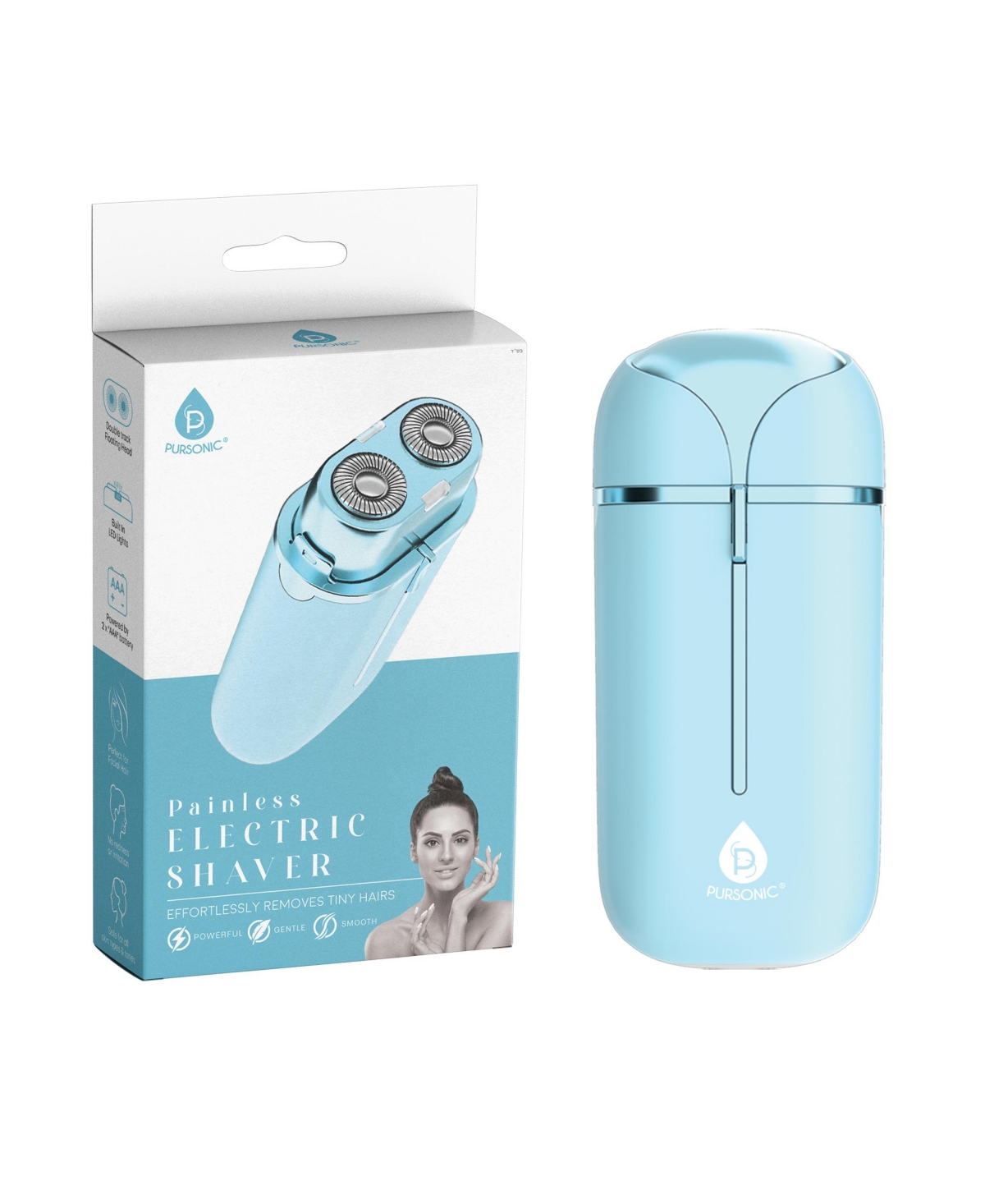 Painless Electric Shaver - Blue