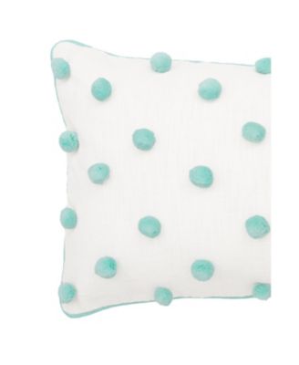 Surf Dot Rectangle Oblong Tufted Decorative Accent Pillow