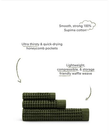 ONSEN Waffle Bath Towel Set - Macy's