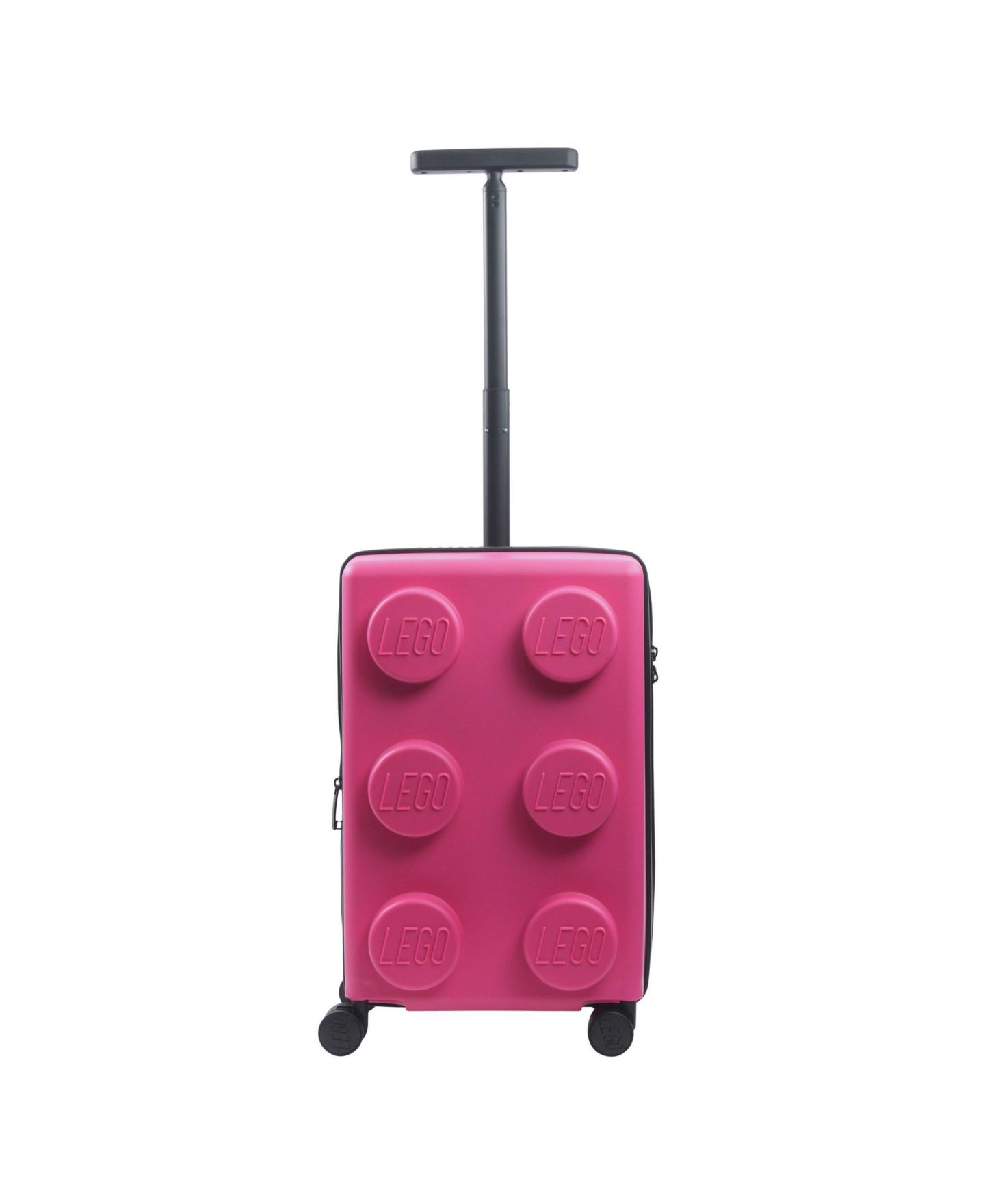 Чемодан FUL Lego Signature Brick 2X3 Trolley 22" Carry-on Luggage, цвет: Розовый — фото 2