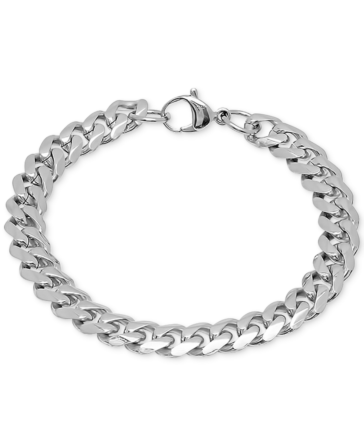 Men's Silver-Tone Chain Link Necklace & Bracelet Set - Silver