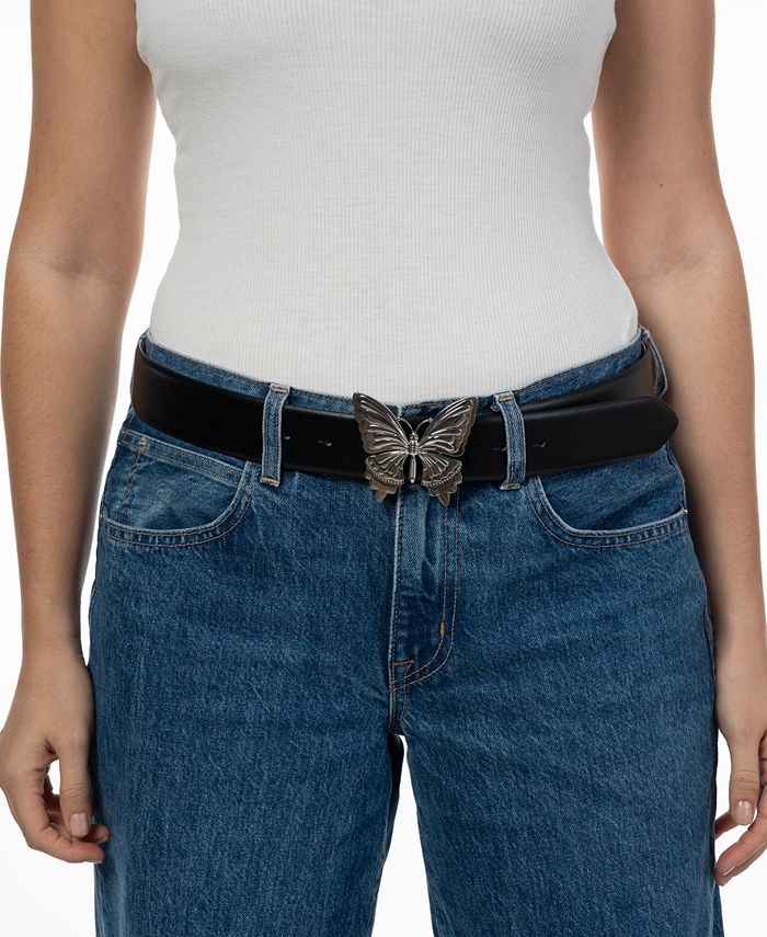 I.N.C. International Concepts Women's Butterfly Buckle Belt, Created ...