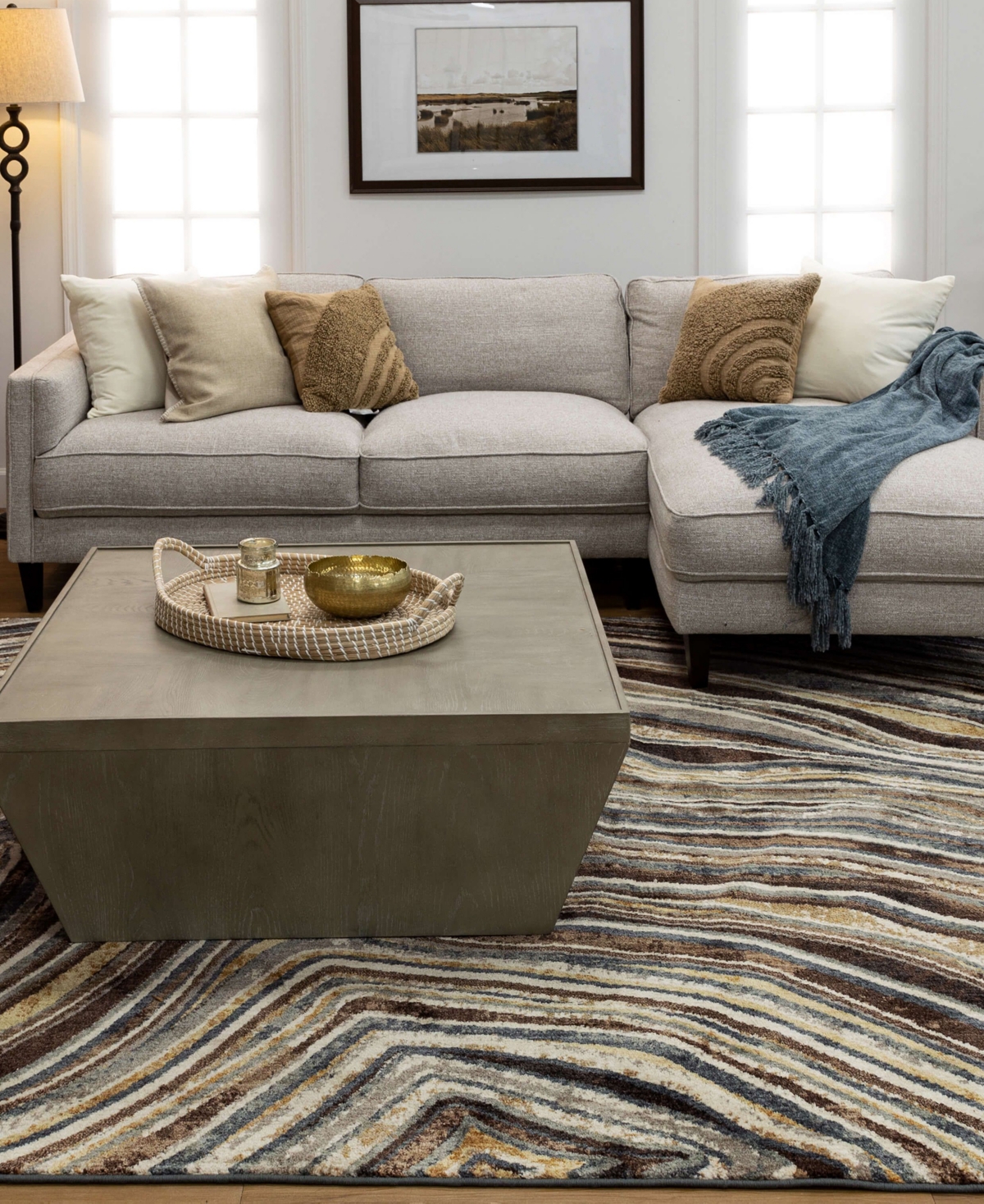 Drew & Jonathan Home Milestones Logan 8' X 10' Area Rug In Taupe
