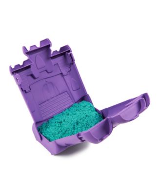 Castle Case with 1 lb Teal Play Sand, Multipurpose Play Space and Storage Container